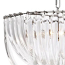 Lucite Loop Chandelier | CHANDELIER MURANO 19.5" DIA X 13" H