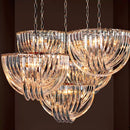 Lucite Loop Chandelier | CHANDELIER MURANO 19.5" DIA X 13" H
