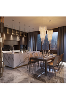 Spiral Crystal Chandelier | Eichholtz CHANDELIER TRAPANI