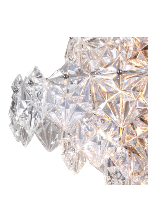 Hexagonal Glass Chandelier | Eichholtz CHANDELIER HERMITAGE S