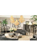 Hexagonal Glass Chandelier | Eichholtz  CHANDELIER HERMITAGE L