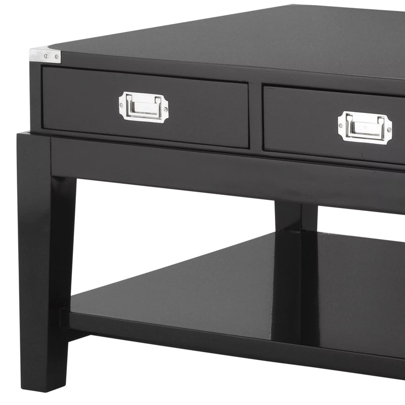 Black 3 Drawer Coffee Table | Eichholtz Military