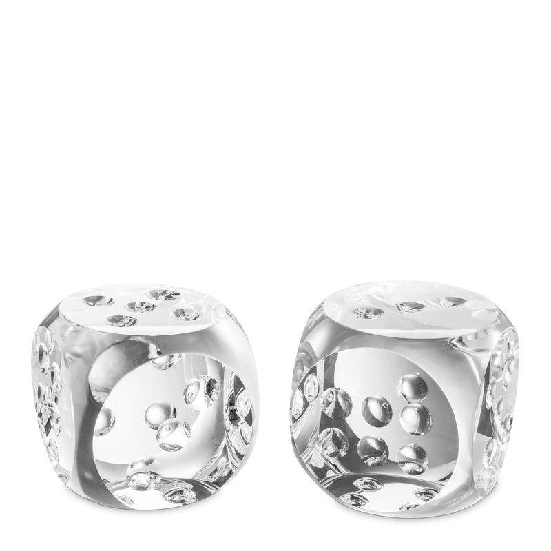 Glass Dice (set of 2) | Eichholtz Tradizone