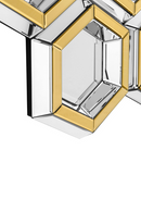 Two-tone Honeycomb Cluster Mirror | Eichholtz Dunello