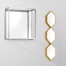 Gold Hexagonal Beveled Trio Mirror Glass | Eichholtz Saronno