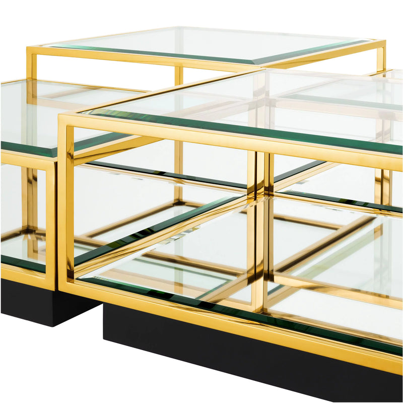 Gold Coffee Table Set (4) | Eichholtz Tortona