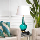 Turquoise Glass Table Lamp | Eichholtz TABLE LAMP MASSARO