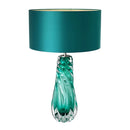 Teal Blown Glass Table Lamp-3