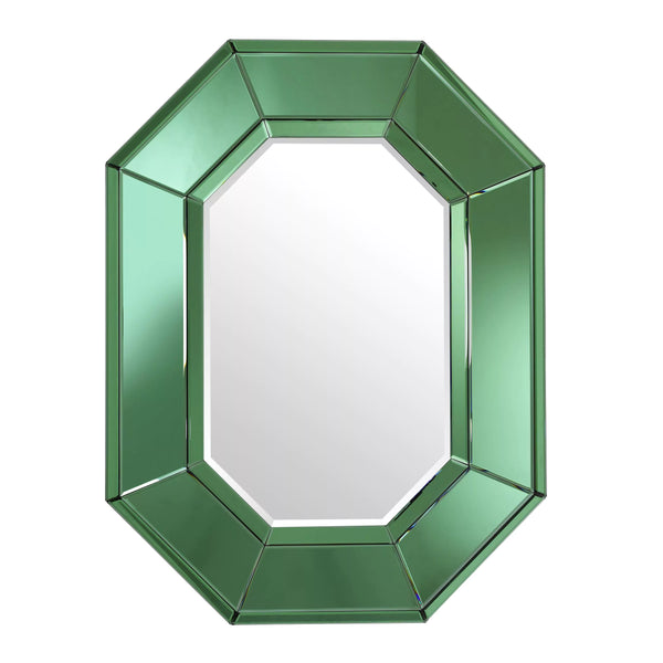 Green Octagonal Glass Mirror | Eichholtz Le Sereno