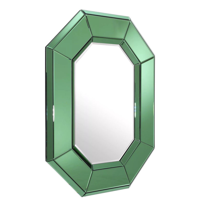 Green Octagonal Glass Mirror | Eichholtz Le Sereno