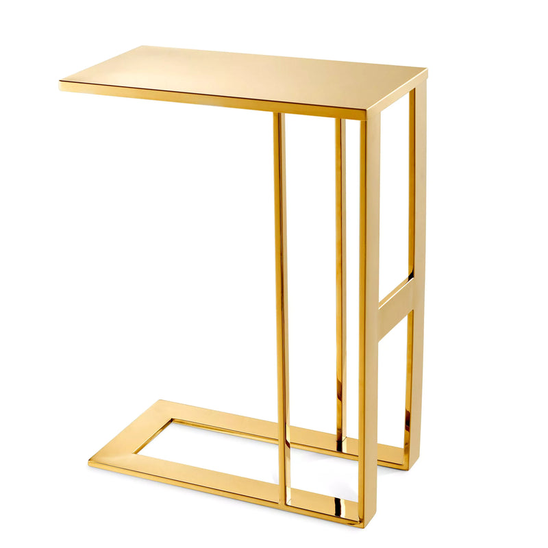 Gold C-Shaped Side Table | Eichholtz Pierre