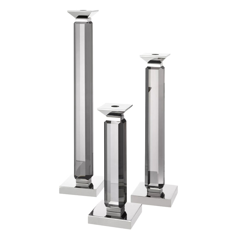 Glass Pillar Candleholders (3) | Eichholtz Livia