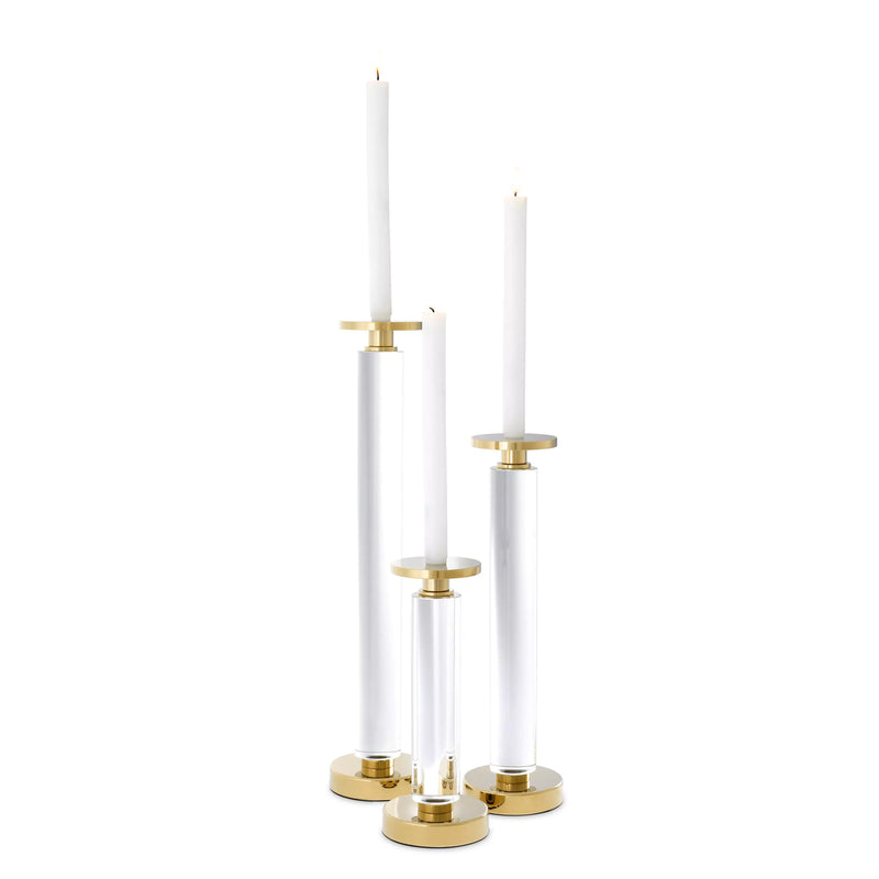 Gold Candle Holder (Set of 3) | Eichholtz Chapman