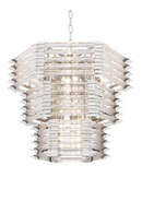 Layered Hexagonal Glass Chandelier | Eichholtz CHANDELIER WREN