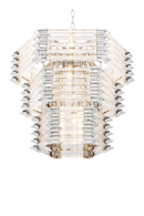 Layered Hexagonal Glass Chandelier | Eichholtz CHANDELIER WREN