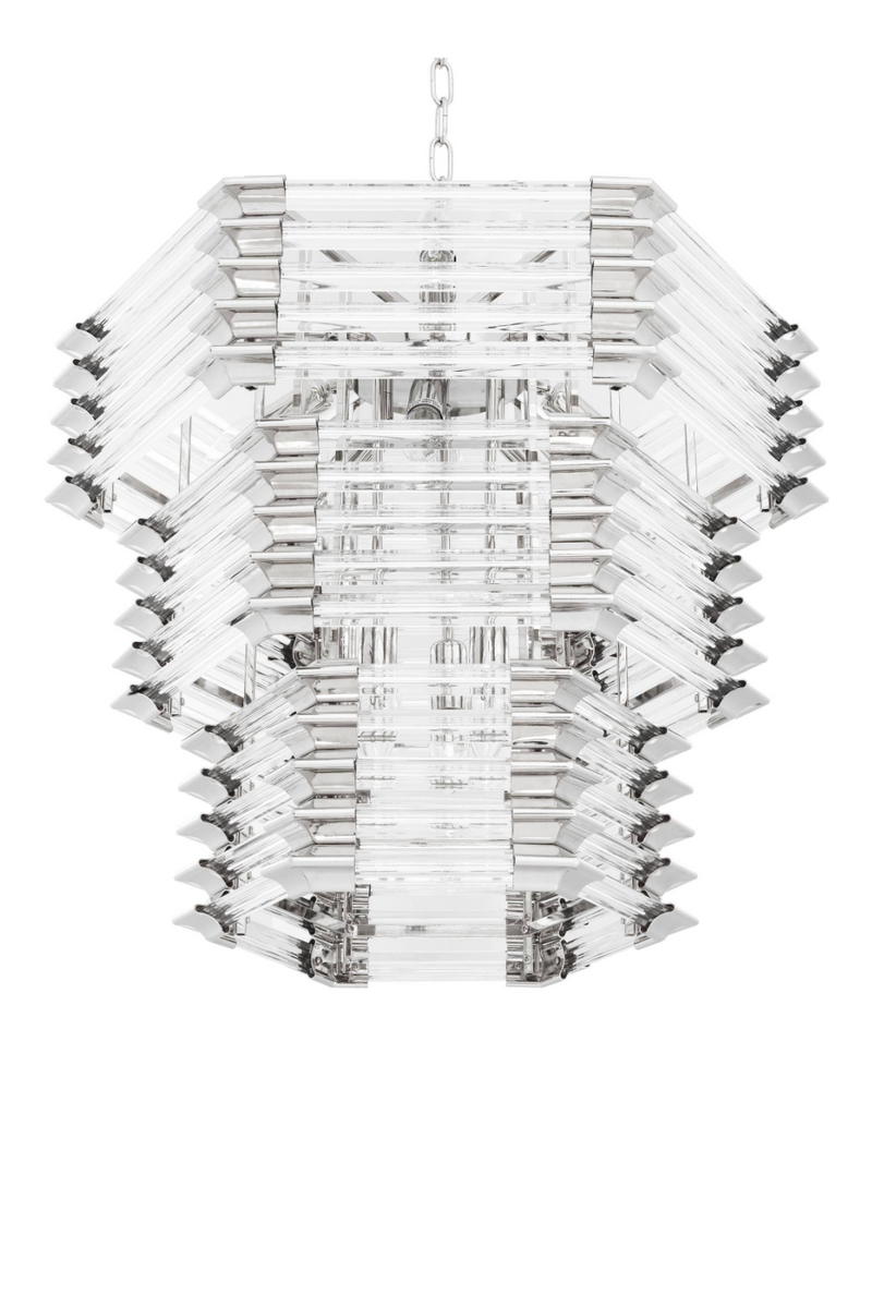 Layered Hexagonal Glass Chandelier | Eichholtz CHANDELIER WREN