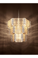 Layered Hexagonal Glass Chandelier | Eichholtz CHANDELIER WREN
