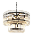 2 Tier Glass Rod Chandelier | Eichholtz CHANDELIER SUTTON HOUSE