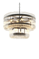 2 Tier Glass Rod Chandelier | Eichholtz CHANDELIER SUTTON HOUSE