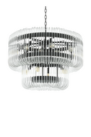 2 Tier Glass Rod Chandelier | Eichholtz CHANDELIER SUTTON HOUSE