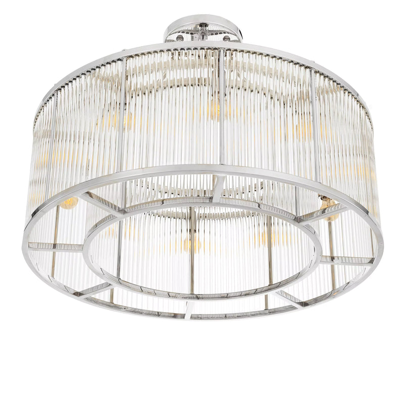 Silver Drum Ceiling Lamp | Eichholtz Bernardi