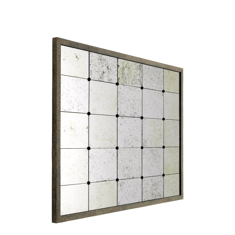 Antique Glass Tiles Full Wall Mirror | Eichholtz Cervilla