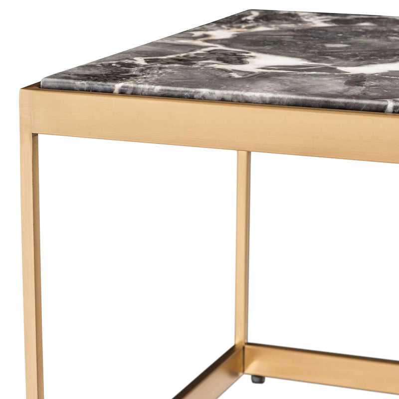 Marble Top Brass Frame Coffee Table | Eichholtz La Quinta