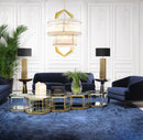 Gold Hexagonal Coffee Table Set (4) | Eichholtz Sax
