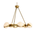 Mid Century Brass Chandelier | Eichholtz CHANDELIER PIAZETTA