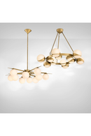 Mid Century Brass Chandelier | Eichholtz CHANDELIER PIAZETTA