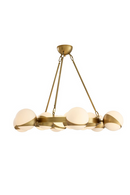 Mid Century Brass Chandelier | Eichholtz CHANDELIER PIAZETTA