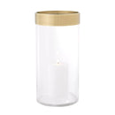 Brass Rim Glass Hurricane | Eichholtz Vertex L