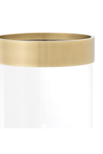Brass Rim Glass Hurricane | Eichholtz Vertex L