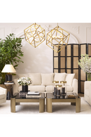 Brass Rim Glass Hurricane | Eichholtz Vertex L