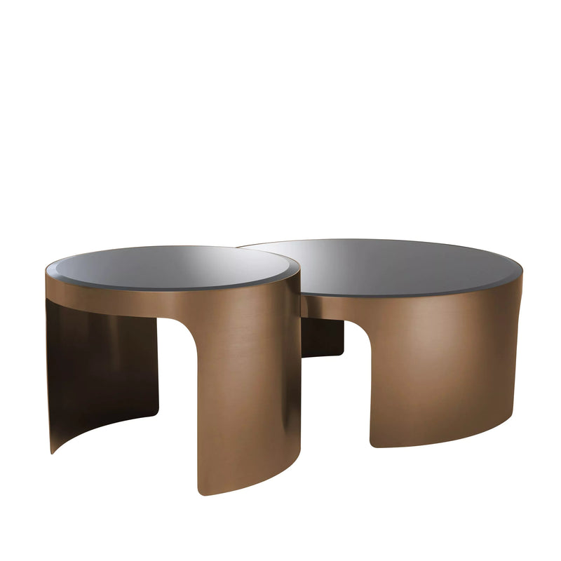 Copper Nesting Coffee Table Set Of 2 | Eichholtz Piemonte