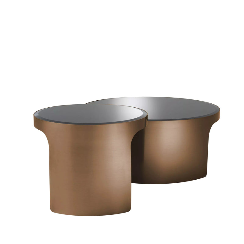 Copper Nesting Coffee Table Set Of 2 | Eichholtz Piemonte