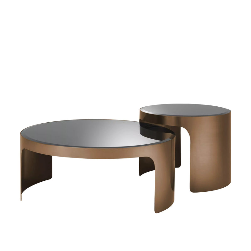 Copper Nesting Coffee Table Set Of 2 | Eichholtz Piemonte