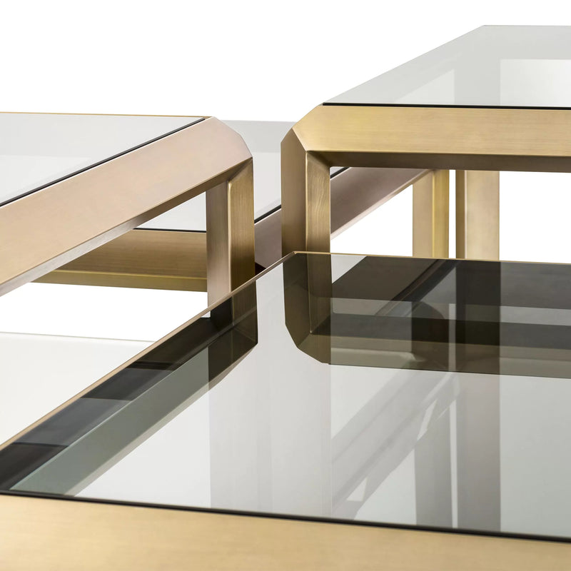 Brass Coffee Table Set (4) | Eichholtz Callum