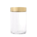 Brass Clear Glass Hurricane | Eichholtz Vertex S