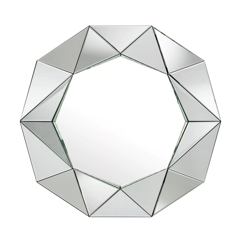 3D Faceted Triangles Mirror | Eichholtz Del Ray