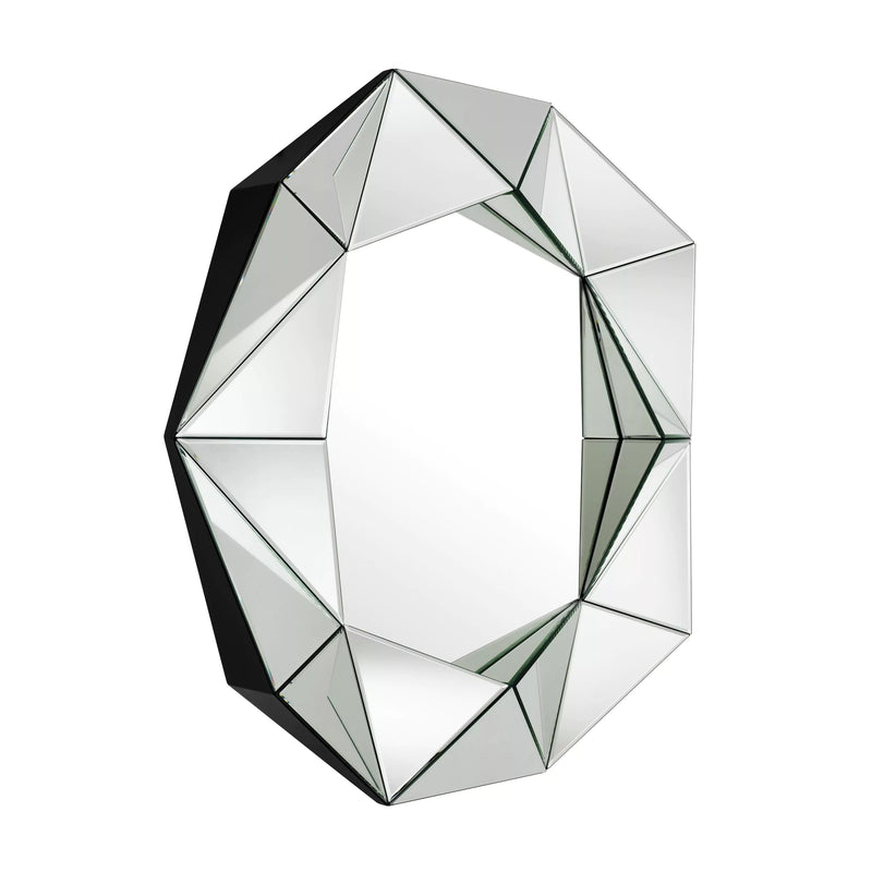 3D Faceted Triangles Mirror | Eichholtz Del Ray