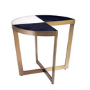White and Black Marble Side Table | Eichholtz Turino