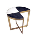 White and Black Marble Side Table | Eichholtz Turino
