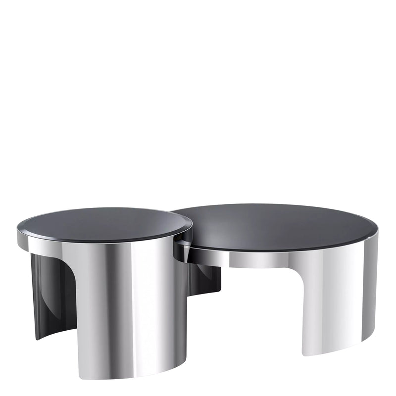 Silver Nesting Coffee Table Set Of 2 | Eichholtz Piemonte