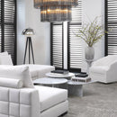 White Marble Side Table | Eichholtz Pompano Low