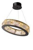 Black Ring Crystal Glass Chandelier S | Eichholtz CHANDELIER VANCOUVER S