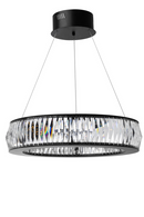 Black Ring Crystal Glass Chandelier S | Eichholtz CHANDELIER VANCOUVER S