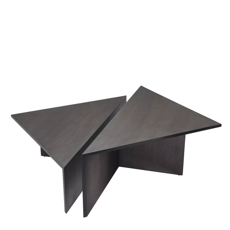 Dark Brown Triangular Coffee Table | Eichholtz Fulham