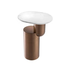 Copper Pedestal Marble Side Table | Eichholtz Tosca