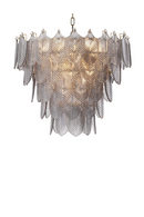Smoked Glass Layered Chandelier | Eichholtz CHANDELIER VERBIER S